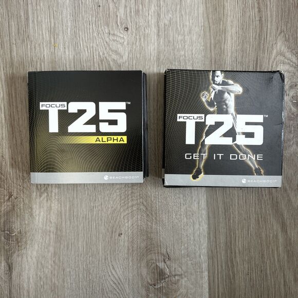 Focus T25 Alpha Beta Get It Done Home Workout 9 Disc DVD Set 2014 Beach Body - Picture 1 of 16